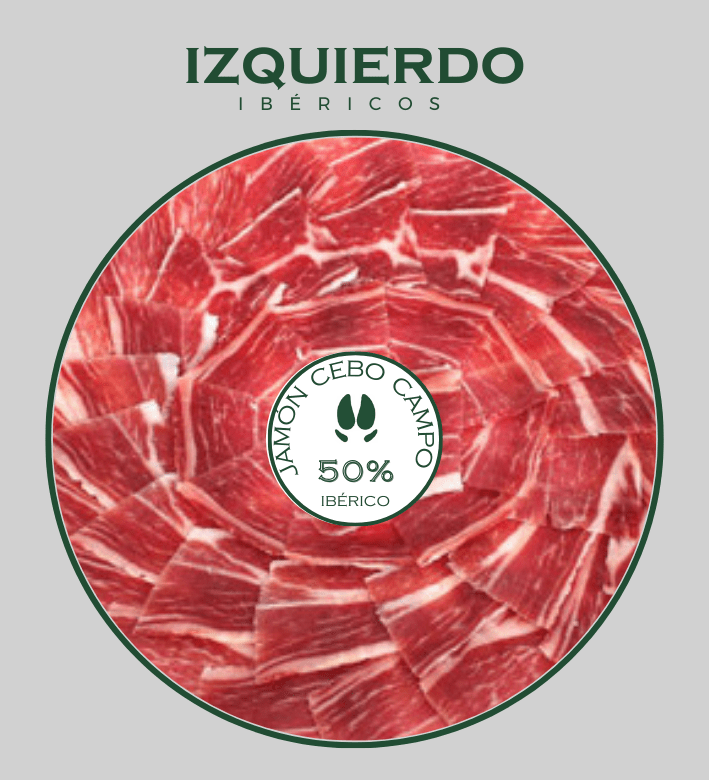 Jambon Ibérique 50% Cebo de Campo - Coupe Artisanale - PLANET IBERIC