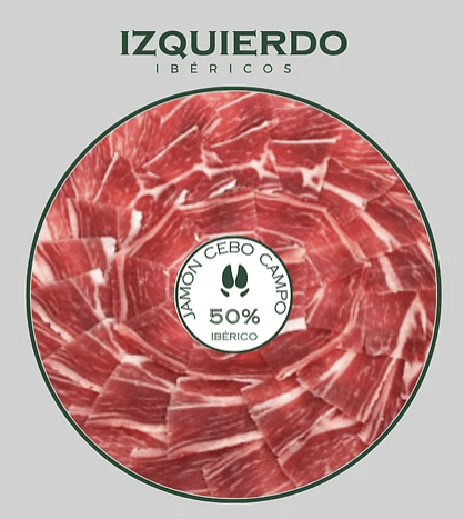 Jambon Ibérique 50% Cebo de Campo - Coupe Artisanale - PLANET IBERIC